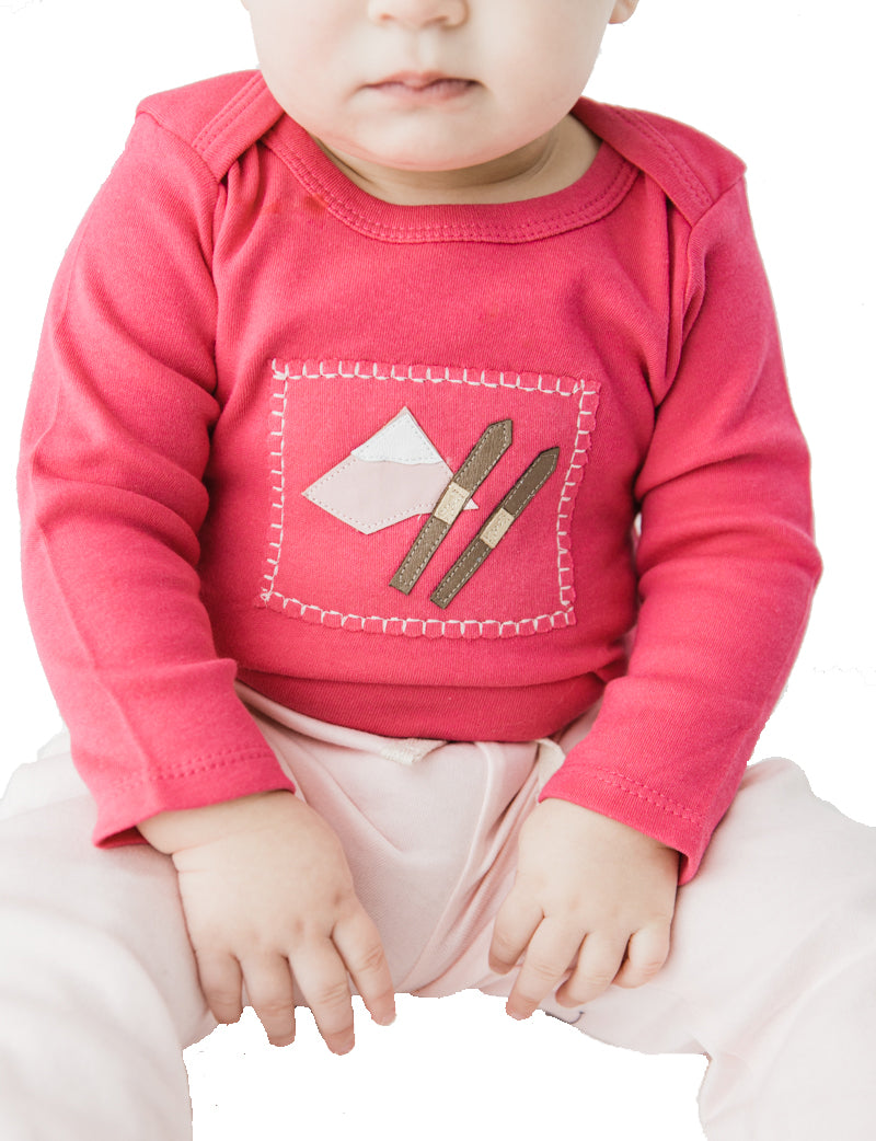 Ski Patrol Gift Set (pink with matching shoes, onesie, pant, hat)